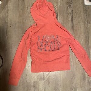 Victoria's Secret Bright Coral Hoodie